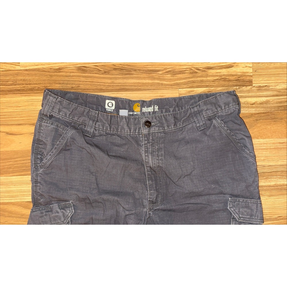 Carhartt Force® Relaxed Fit Cargo Pants Men 38x34 Gray Cargo Work